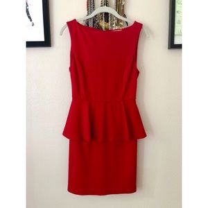 BB Dakota red peplum dress